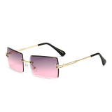 Custom Hot Sale Rimless Square shades Small Frameless Sun Glasses Vintage Sunglasses 2022