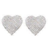 Professional Body Accessory Chest Sticker Cutout Flower Shape Nightclub Bar Line Up Sexy Pearl Rhinestone Crystal Milk Sticker