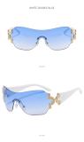 Steampunk Sunglasses Women Y2k Sun Glasses Punk Shades Eyewear Unisex Eyeglasses UV400