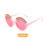 Luxury Rainbow Kids Round Sunglasses Baby Glasses Shades Custom Designer Sun Glasses Gafas de sol Cute Girl Eyewear High Quality