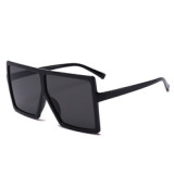 2022 Fashion Big Square frame One Piece Sunglasses Oversized colorful Brand Designer Sun Glasses Shades Women