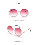 2022 High quality fashion diamond shades sunglasses street beat crystal diamond sunglasses round rhinestone sunglasses