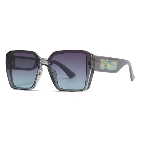 Rhinestone Sunglasses Women Luxury Brand Vintage Large 2023 Square Frames Transparent Shades Sunglasses