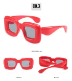 Luxury Inflated Cateye Sunglasses Unique Trendy plastic Cute Hip Hop 2023 Zebra Cat Eye Lentes De Sol Gafas Inflatable sunglass