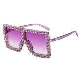 Rhinestone sunglasses Women 2022 Fashion Luxury Sun Shade Glasses Oversized Sun Glasses