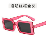 Custom Wholesale Retro Brand Designer Female Cheap Women Small Pink Square Rectangle small rimless Sun glasses lentes de sol