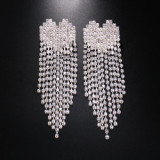 New Geometric Five-Pointed Star Sexy Rhinestone Tassel Chest Stickers European American Chest Ornaments Crystal Nipple Stickers