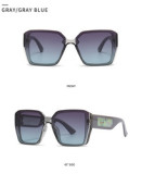 Rhinestone Sunglasses Women Luxury Brand Vintage Large 2023 Square Frames Transparent Shades Sunglasses