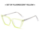 Fashion Retro Cat Eye Glasses Frames Women Anti-blue Light Optical Eyeglasses Frame Myopia Ultra-light TR90 Prescription Eyewear