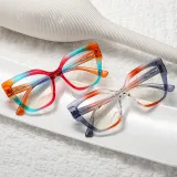 Fashion Cat Eye Eyeglasses Frame Tr90 Optical Glasses Frame Women Blue Light Blocking Glasses