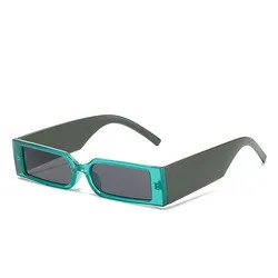 Custom Logo Small square rectangle Sunglasses 2022 Women Men Vintage Sun Glasses Steampunk Shades UV400