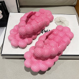Flip-flops Bubble Shoes Summer New Fashion Open-toed Bubble Slippers Women Wear Slippers Indoor Flat Sandals Beach Shoes