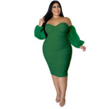 W 2023 New design Plus-size women's dress
