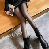 100% shiny smooth black silk stockings Large size durable thin transparent silk smooth pantyhose female