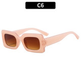 Luxury Bulk Cheap Online 2022 Wholesale Candy Color Fashion Retro Rectangle Small Vintage Square Frame Sunglasses Women Men