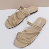New Arrival Ladies Flat Summer Slippers for Women Outdoor Slides Sandals Slippers Beach Jelly Women Flat Slippers