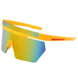 Bicycle One Piece polarized sport sunglasses men Sports Cycling purple mirrored sunglasses polarized custom logo