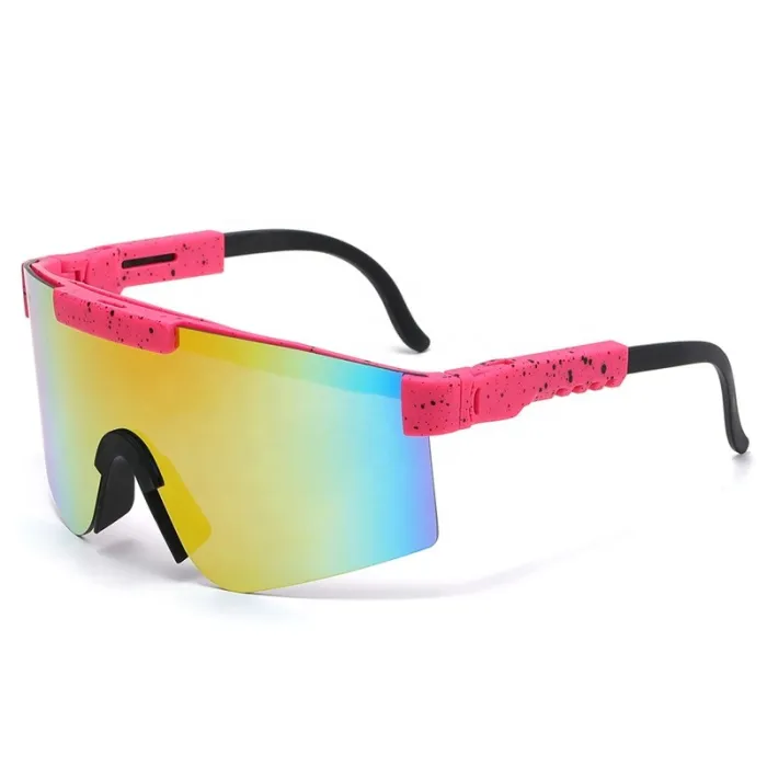 2023 Cost-effective cycling 114 sunglasses Outdoor Bicycle brand Custom logo Driving Running UV400 Windproof PC Sport Sunglasses