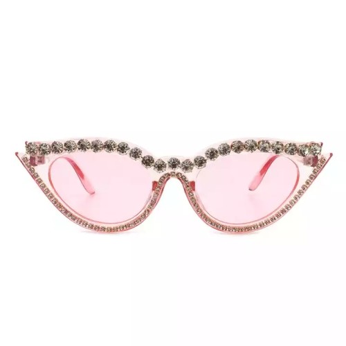 2023 Rhinestone Diamond Cat Eye Sunglasses Fashion Retro Women Designer Sunglasses 2022 Luxury Modern Uv 400 Sunglasses