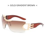 2023 oversized y2k glasses sunglasses women sport sun shades uv designer eyeglasses