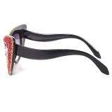 STORY GY7106 Trendy Luxury Oversized Bling Shades Sunglasses Women Men Cat Eye Custom Sunglasses UV400