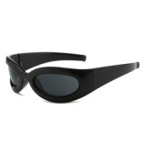 2023 New Fashion Vintage Women Sun Glasses Hip Hop Purple Black Gree Y2K Sunglasses Men Windproof Sports Shades