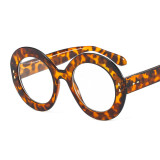 fashion Pc Round Optical Frames Orange  frames for eye glasses Oversized Clear Lens Blue Light Blocking Eye Glasses eye wear