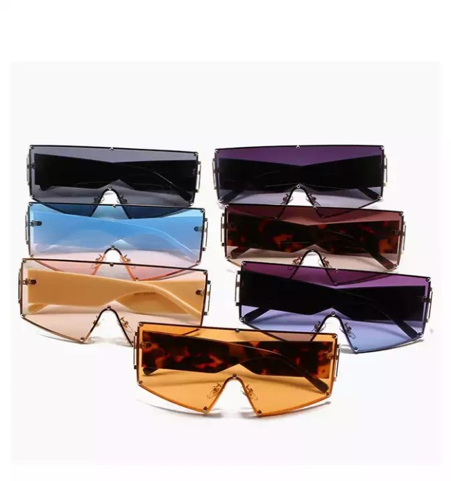 2023 Oversized Designer Sunglasses 2022 Steampunk All-in-one Sunglasses Men Modern Uv400 Sunglasses Women