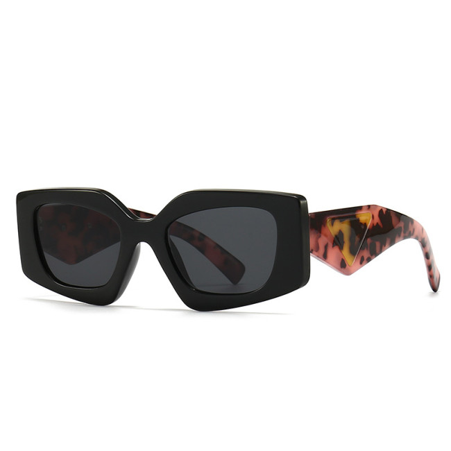 Retro Triangle Flower Printed Leg Sunglasses Designer Sunglasses Famous Brand Custom Logo Sunglasses GVPR15YS