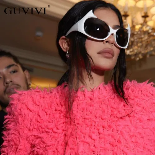 Steampunk cat eye Oversized Sun Glasses Sports Uv400 Shades Sunglasses Fashion Eyewear Y2k Sunglasses 2023