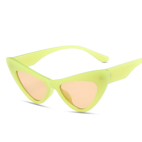 LBAshades 2022 glasses fashion sunglasses women candy color trend shades cat eye green pink sunglasses