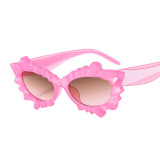 0566 De Sol Oculos 2023 Women Flower Eyewear New Arrival Uv400 Sun Glasses Unique Candy Color Sunglasses