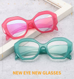 LBAshades Polygon candy color fashionable glasses frame optical anti-blue glasses eyeglasses