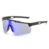 2023 Bicycle One Piece brand sport sunglasses men Sports Cycling purple mirrored sunglasses polarized custom logo