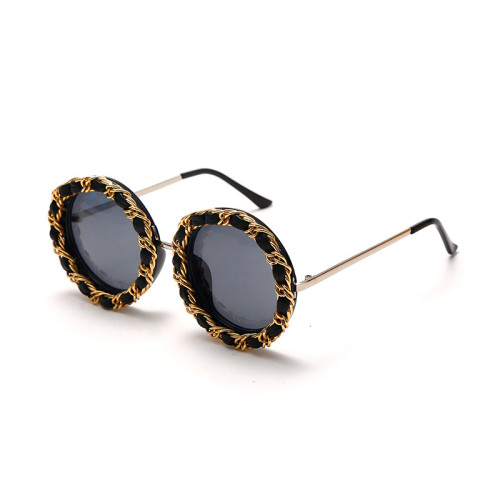 Kids Style Vintage Round Sunglasses Women Girls Retro Punk Sunglasses Children Luxury Brand Designer Sunglasses