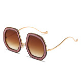 popular ins Luxury Oversized fashion Sunglasses Women 2022 Crystal Rhinestone Bling Sunglasses big shades ladies Oculos De Sol