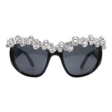 2023 wholesale Fashion trend sunglasses popular Luxury handmade diamond designer rhinestone sunglasses for women