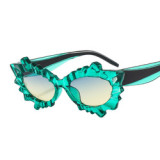 0566 De Sol Oculos 2023 Women Flower Eyewear New Arrival Uv400 Sun Glasses Unique Candy Color Sunglasses