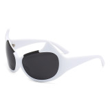 Steampunk cat eye Oversized Sun Glasses Sports Uv400 Shades Sunglasses Fashion Eyewear Y2k Sunglasses 2023