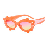 0566 De Sol Oculos 2023 Women Flower Eyewear New Arrival Uv400 Sun Glasses Unique Candy Color Sunglasses