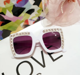 Wholesale  Brand Design Diamond Shades Rhinestone Little Girl  Boy  Children Sunglasses Kids 2021