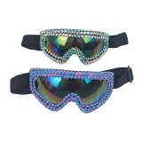 Cat Joker Music Festival Carnival Cyber Punk Rhinestone Steampunk Sport Sunglasses Cycling Ski Dirt Bike Glasses