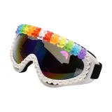 2022 Fashion Oversized Windproof Sunglasses Women Luxury Designer Rhinestone Men Sunglasses One Piece Eyeglasses UV400