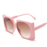 Lbashades New Luxury Brand Vintage Gradient Round Lens Oversized Square Sunglasses For Women