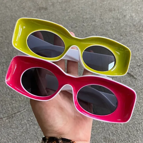 LBASHADES Stylish Candy Color Women Shades Pc Frames  Party Sun Glasses Sunglasses 2022 Female Retro Hip Hop Shades Pink