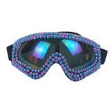 Cat Joker Music Festival Carnival Cyber Punk Rhinestone Steampunk Sport Sunglasses Cycling Ski Dirt Bike Glasses