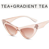LBAshades 2022 glasses fashion sunglasses women candy color trend shades cat eye green pink sunglasses