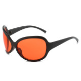 2214 Y2K Futuristic Oversized Sunglasses Black Red Women's Sunglasses Luxury Designer Brand Men's Outdoor Sports Shades UV400