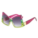 Y2k Fashion Big Frame Eyewear Women Sun Glasses Mens Square Oversized Lunettes De Soleil Vintage