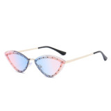 4562 influencer shades personality ocean lens sunglasses colorful  lunette de soleil cat eye women party 2022 sunglasses